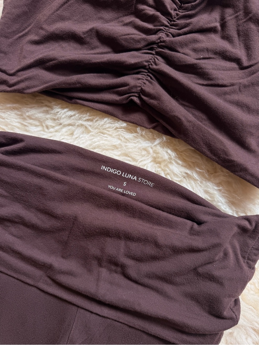 INDIGO LUNA AGNI FLARES / BRA SET carob - Picture 2 of 3